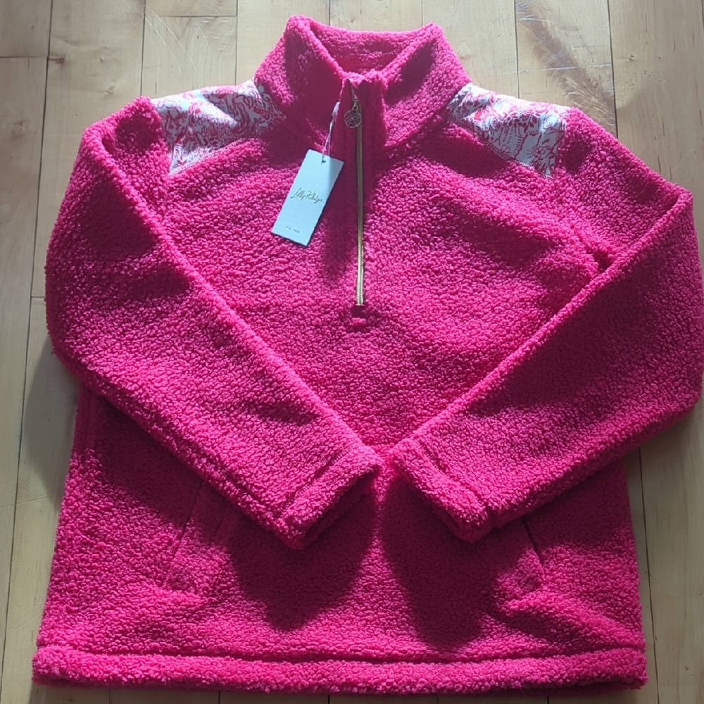 NWT Lilly Pulitzer Wallen Sherpa Half Zip